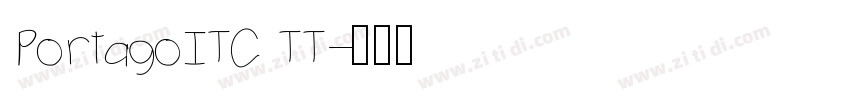PortagoITC TT字体转换